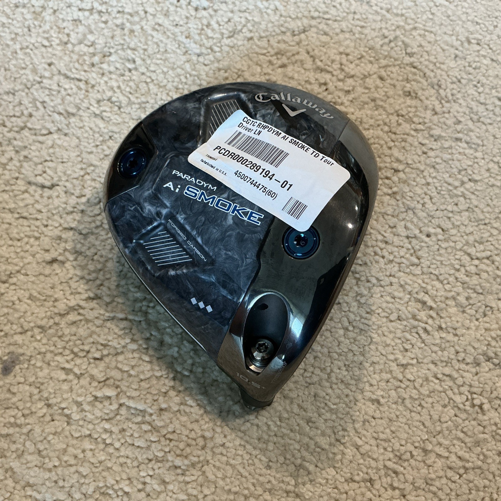 TOUR ISSUE TC SERIAL Callaway Ai Smoke Triple Diamond 10.5+ Plus RARE Head Only