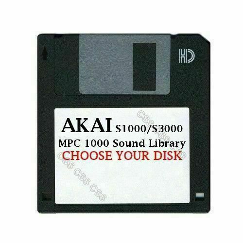 Akai S1000 / S3000 Floppy Disk MPC 1000 Sound Library Choose Your Disk