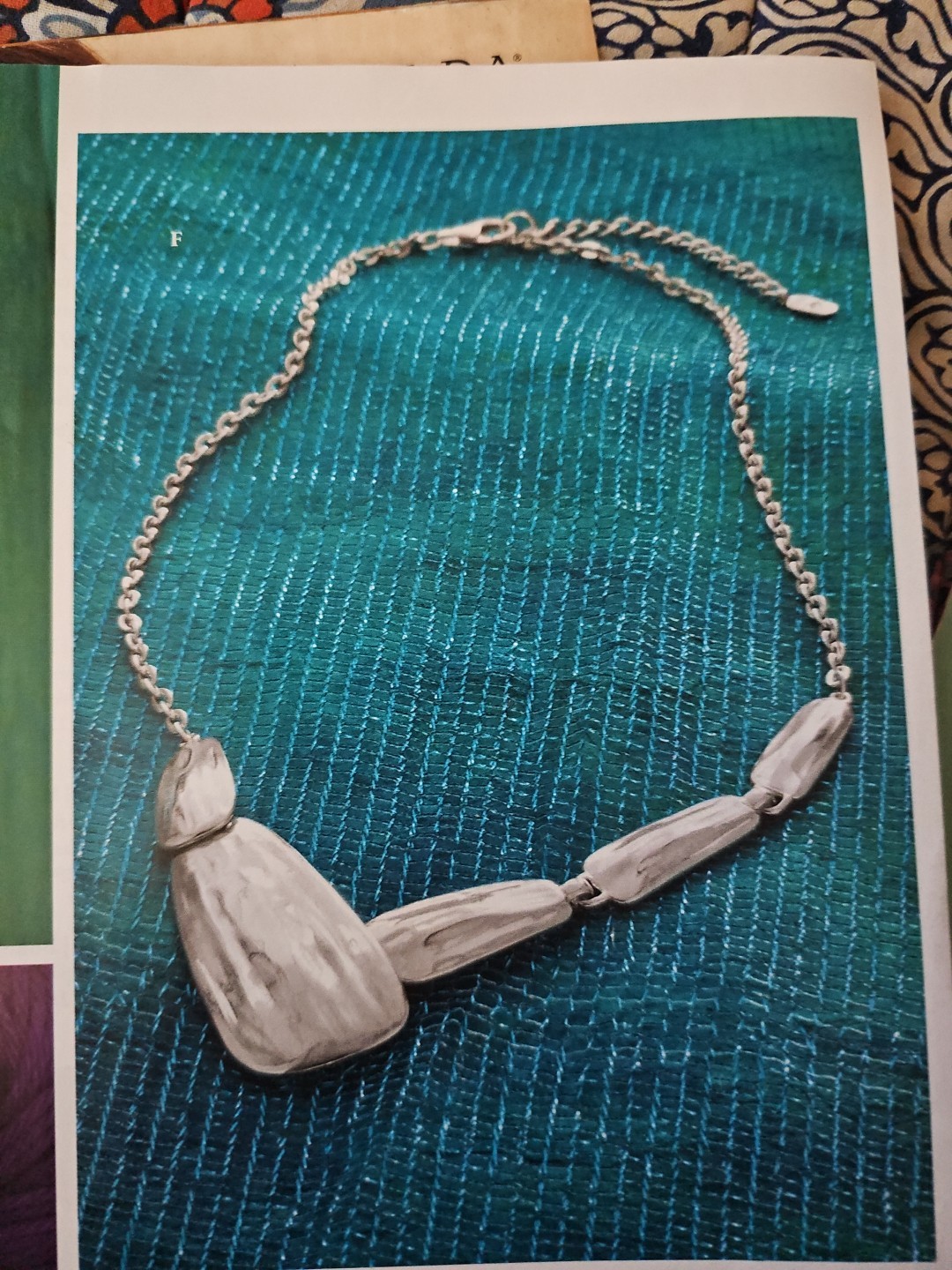 Silpada Sterling Silver Textured Highlands Modern Link Necklace .925 (18"-20")