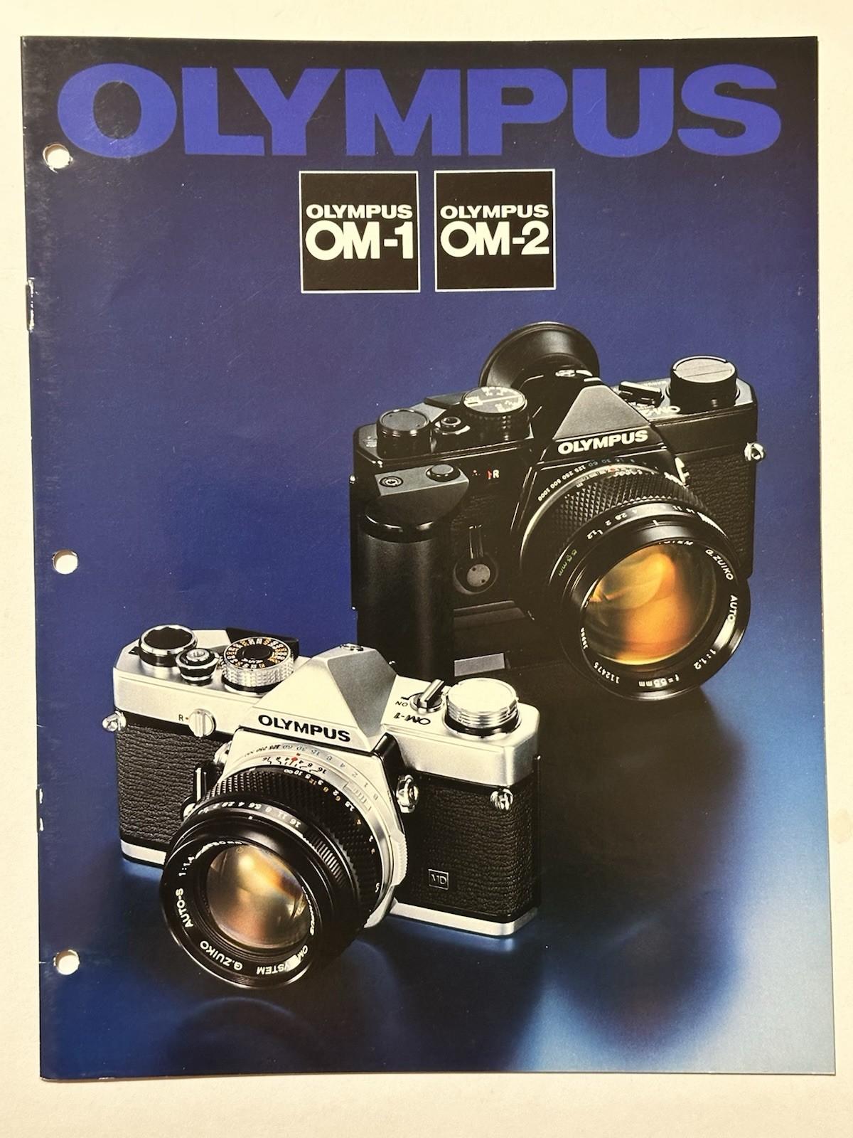 Olympus OM-1N/OM-2N 1978 Dealer Booklet English Version Printed In Japan, Mint