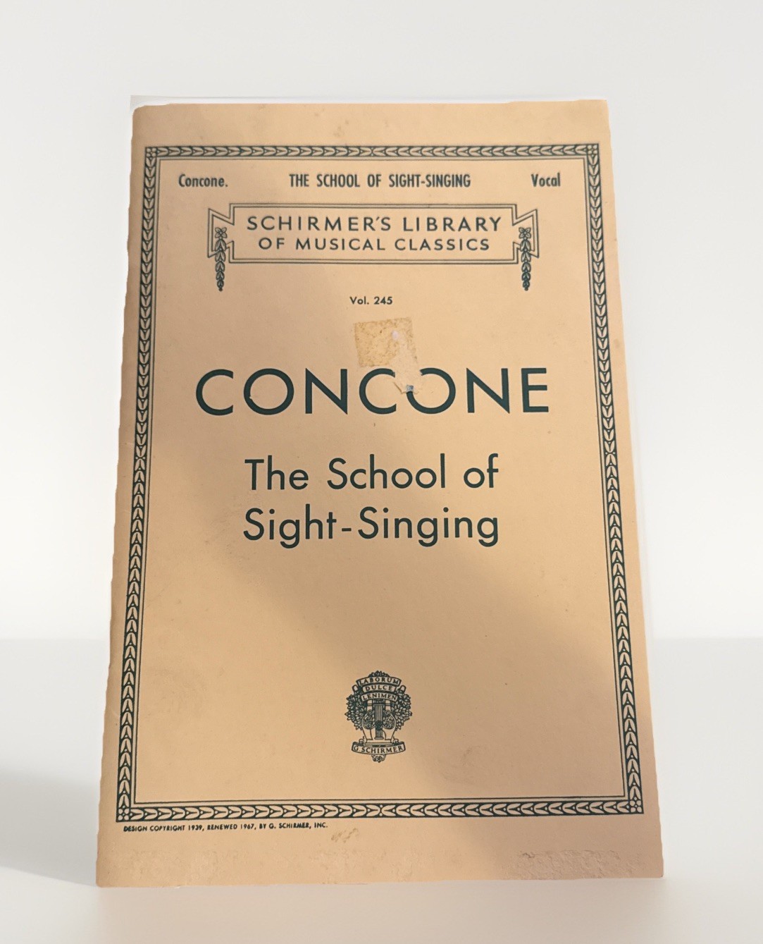 School of Sight-Singing Schirmer Voice Technique Vocal Method Book 050253750