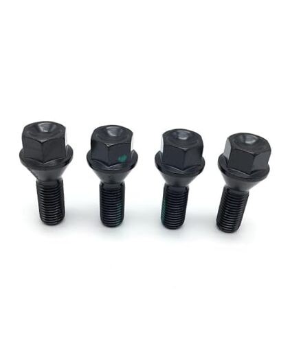  4 Pcs Wheel Lug Nuts M12 X 1.5 Compatible with Select BMW E46 325 E90 E39 E60 