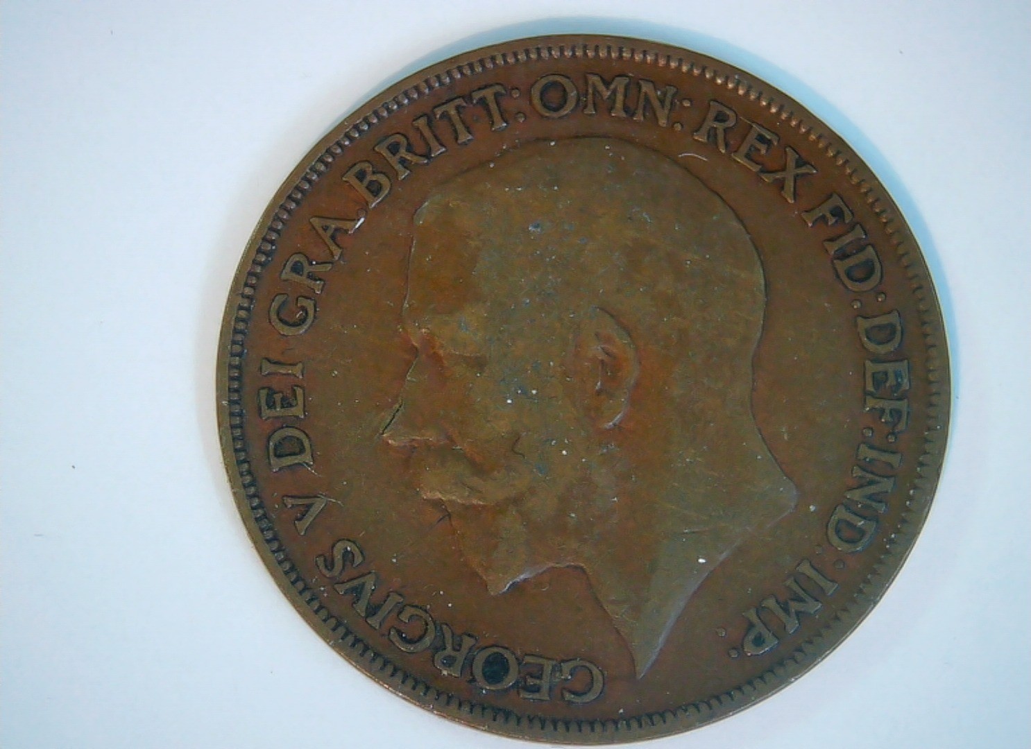 United Kingdom 1920 1 Penny George V Penny Coin