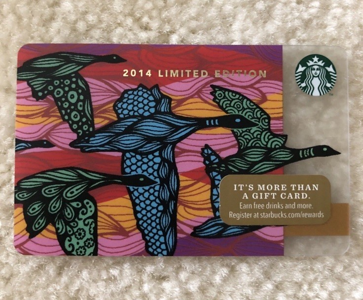 STARBUCKS 2014 FALL MIGRATION LIMITED EDITION - CANADIAN GEESE GIFT CARD - #6103