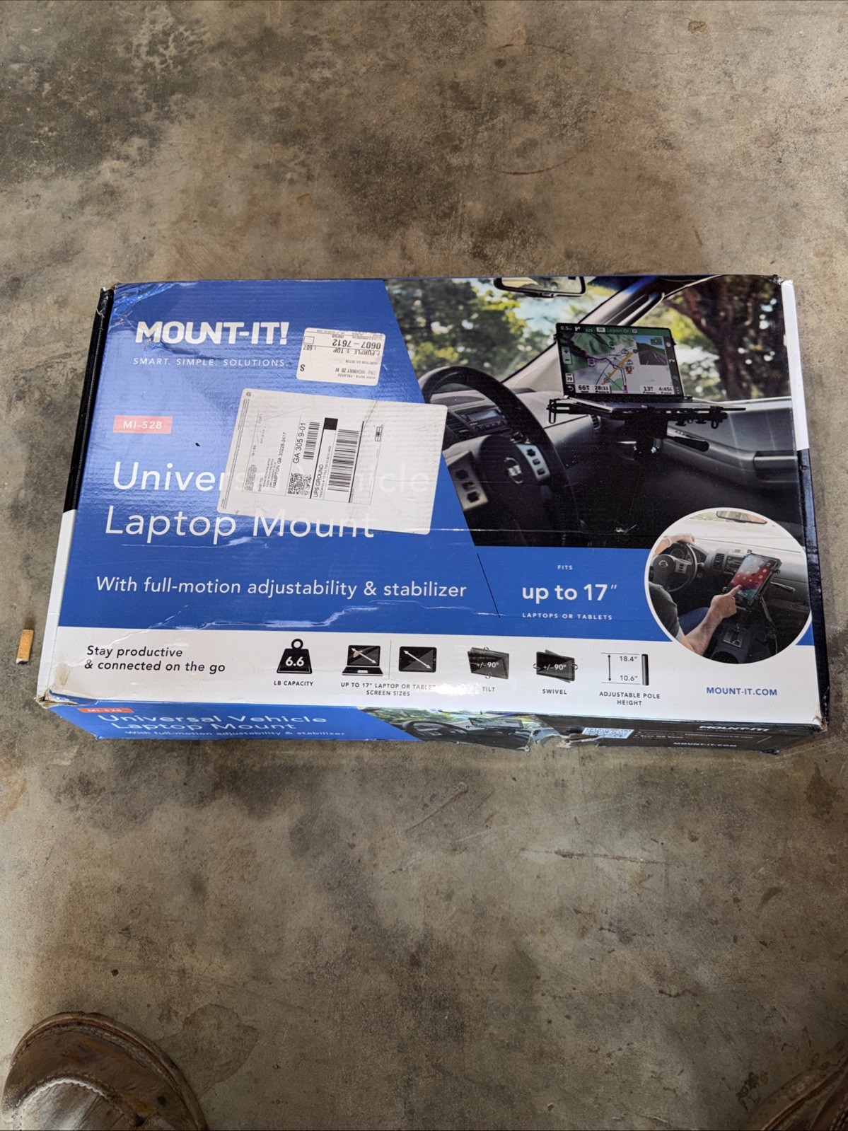 Universal Vehicle Laptop Mount With Full-motion Adjustability