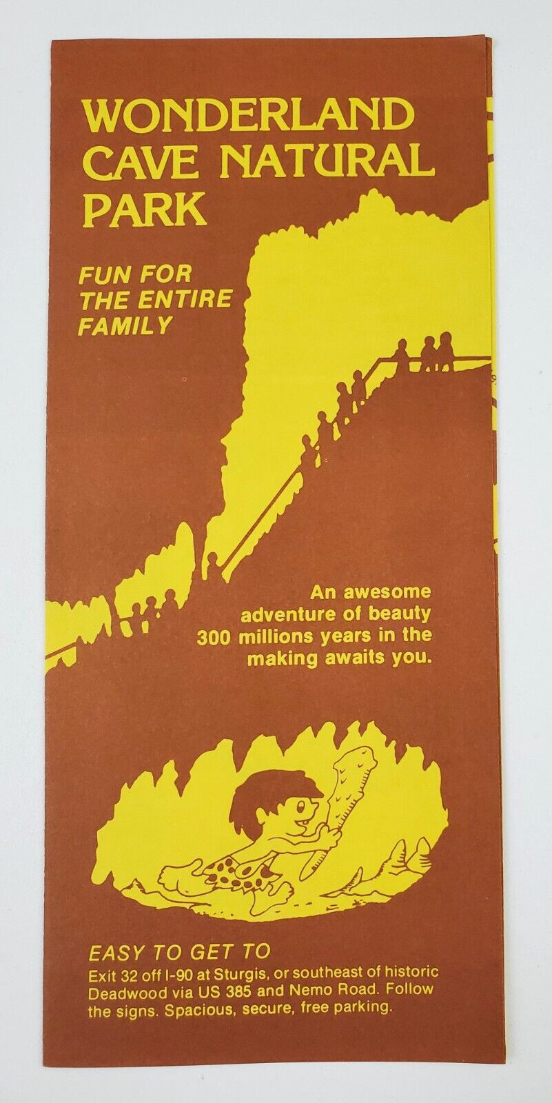 1970s Nemo South Dakota Wonderland Cave Caverns Vintage Travel Brochure SD