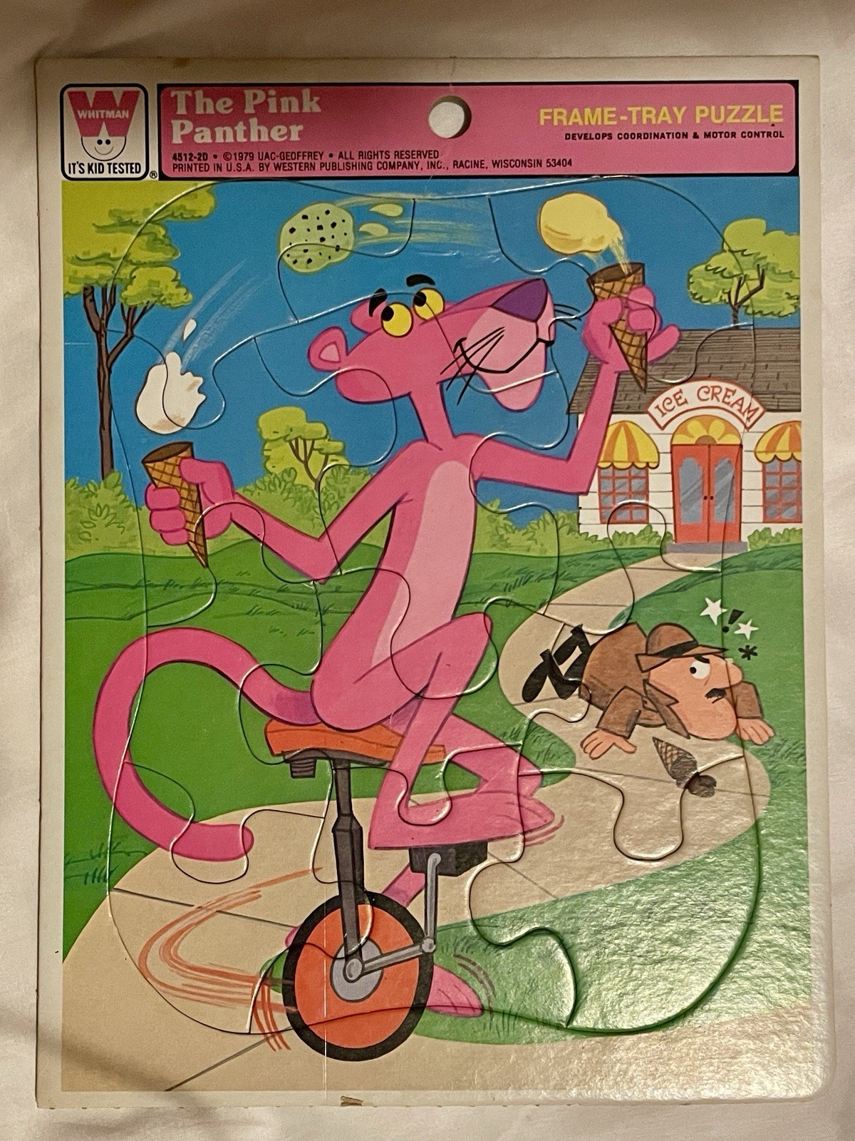 Vintage 1979 Whitman Frame Tray Puzzle The Pink Panther Complete 8x11