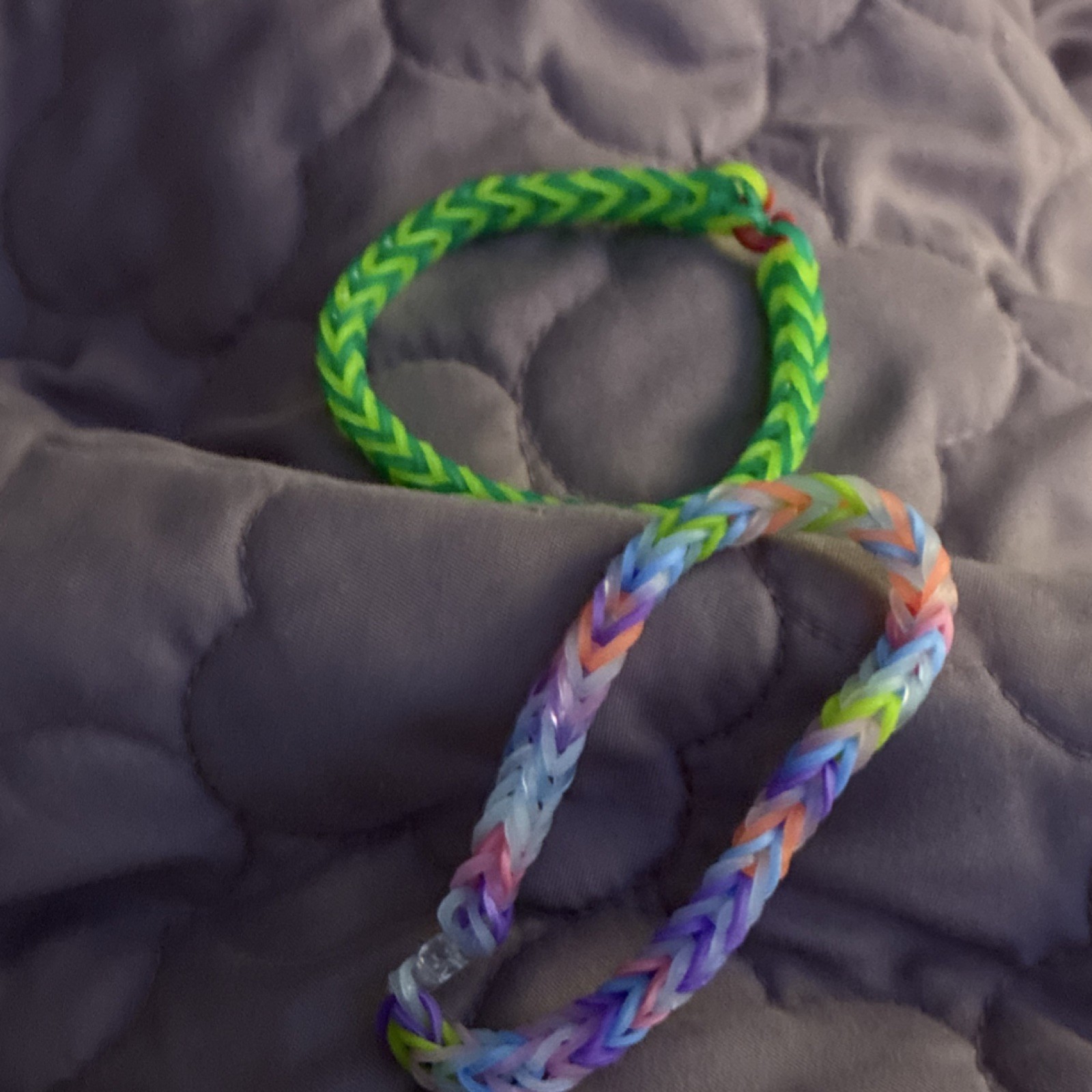 Braided Multicolor Adjustable Rubber Bracelet Set for Unisex Adults