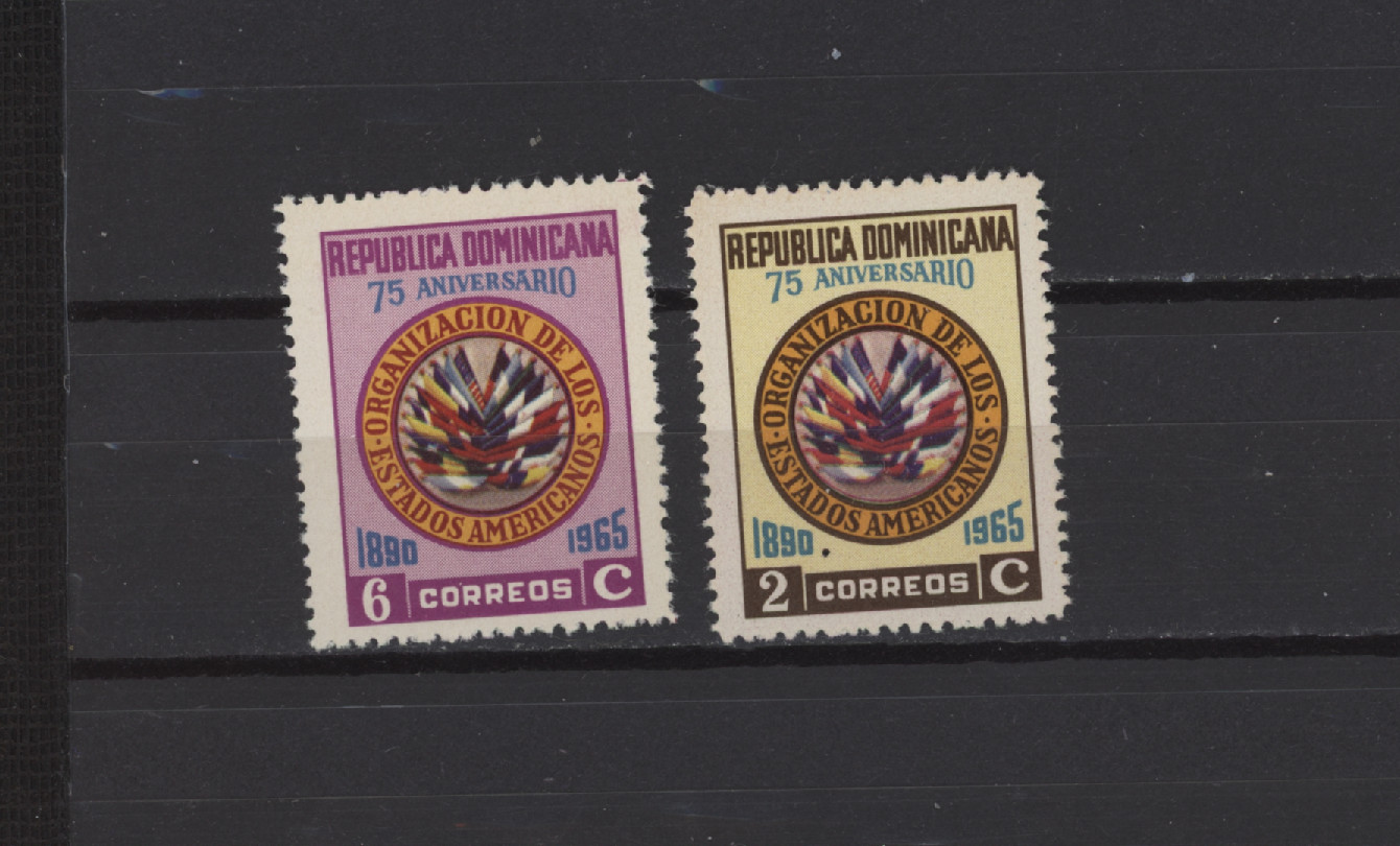 S55179 DOMINICAN REPUBLIC 1965 MNH O.A.S. 2V