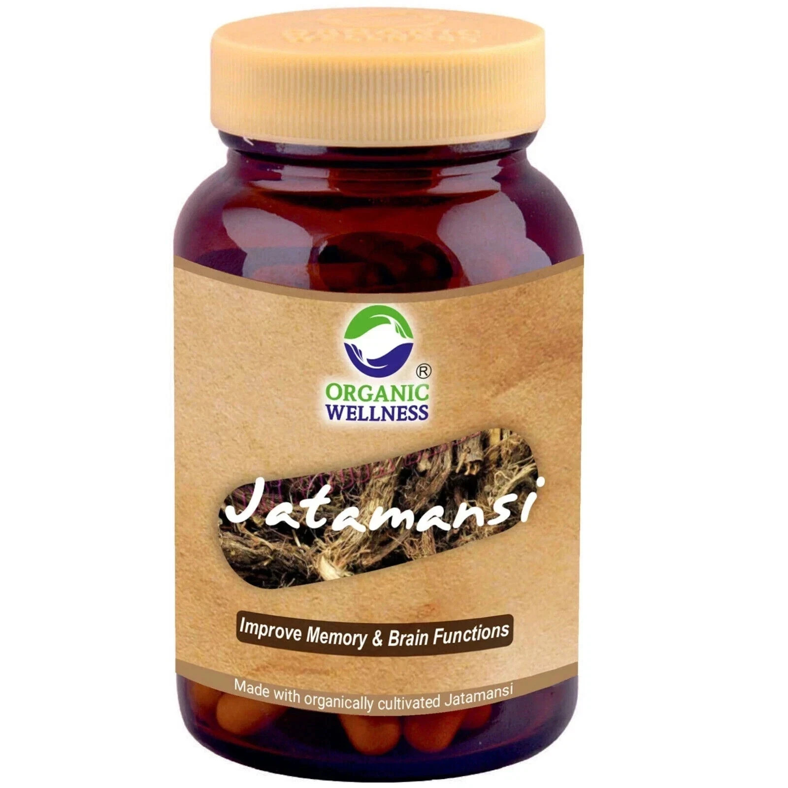 Organic Wellness Jatamansi 90 Vegetarian Capsules(Improve Memory)