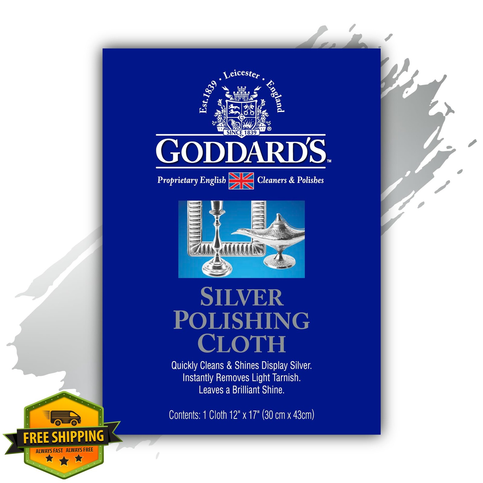 Goddard's Silver Polishing Cloth Jewelry Tarnish Protection