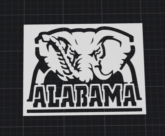 7x5 ALABAMA CRIMSON TIDE Elephant Reusable And Durable Stencil Free Ship