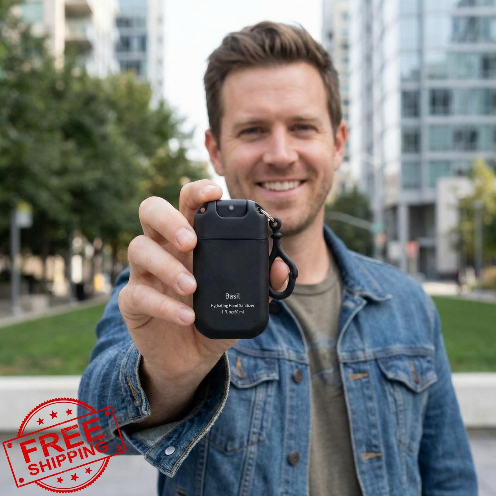 Dansib 3 Pcs Hydrating Hand Sanitizer Spray Keychain Travel 1oz