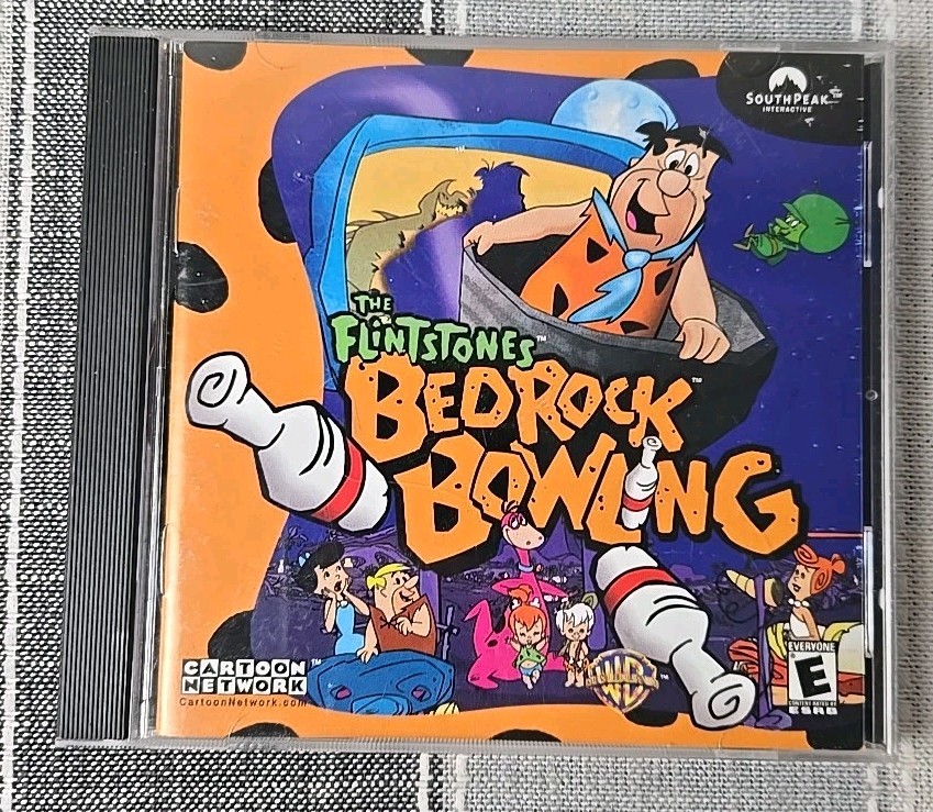 The Flintstones Bedrock Bowling (PC CD-ROM 2000) Retro Cartoon Network Game