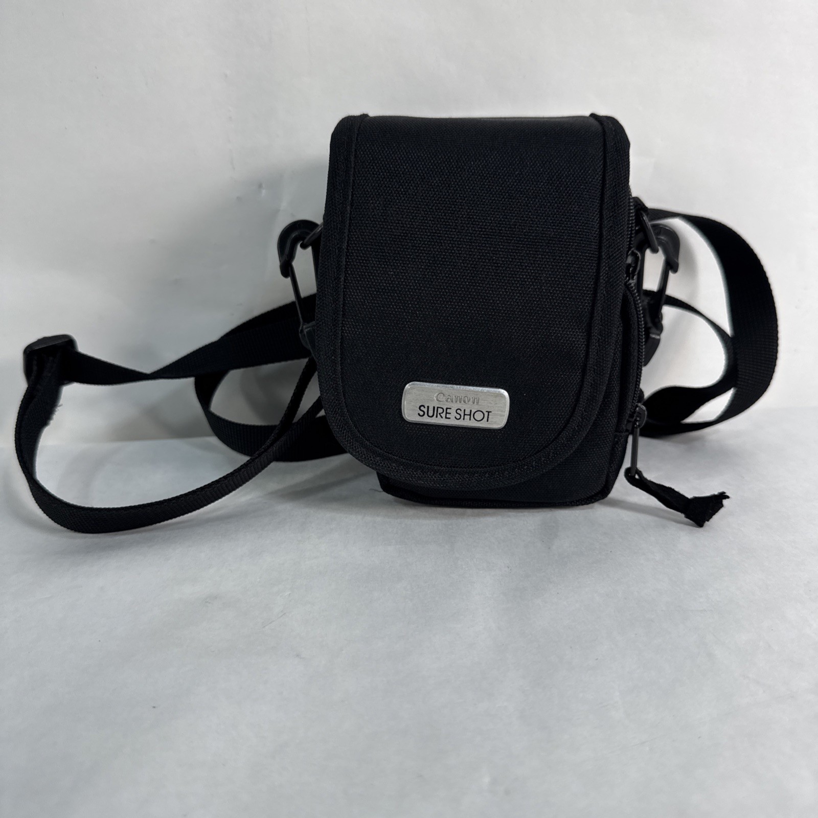 CANON Sure Shot Soft Carry Digital Camera Bag Black Shoulder and Belt Strap Y2k