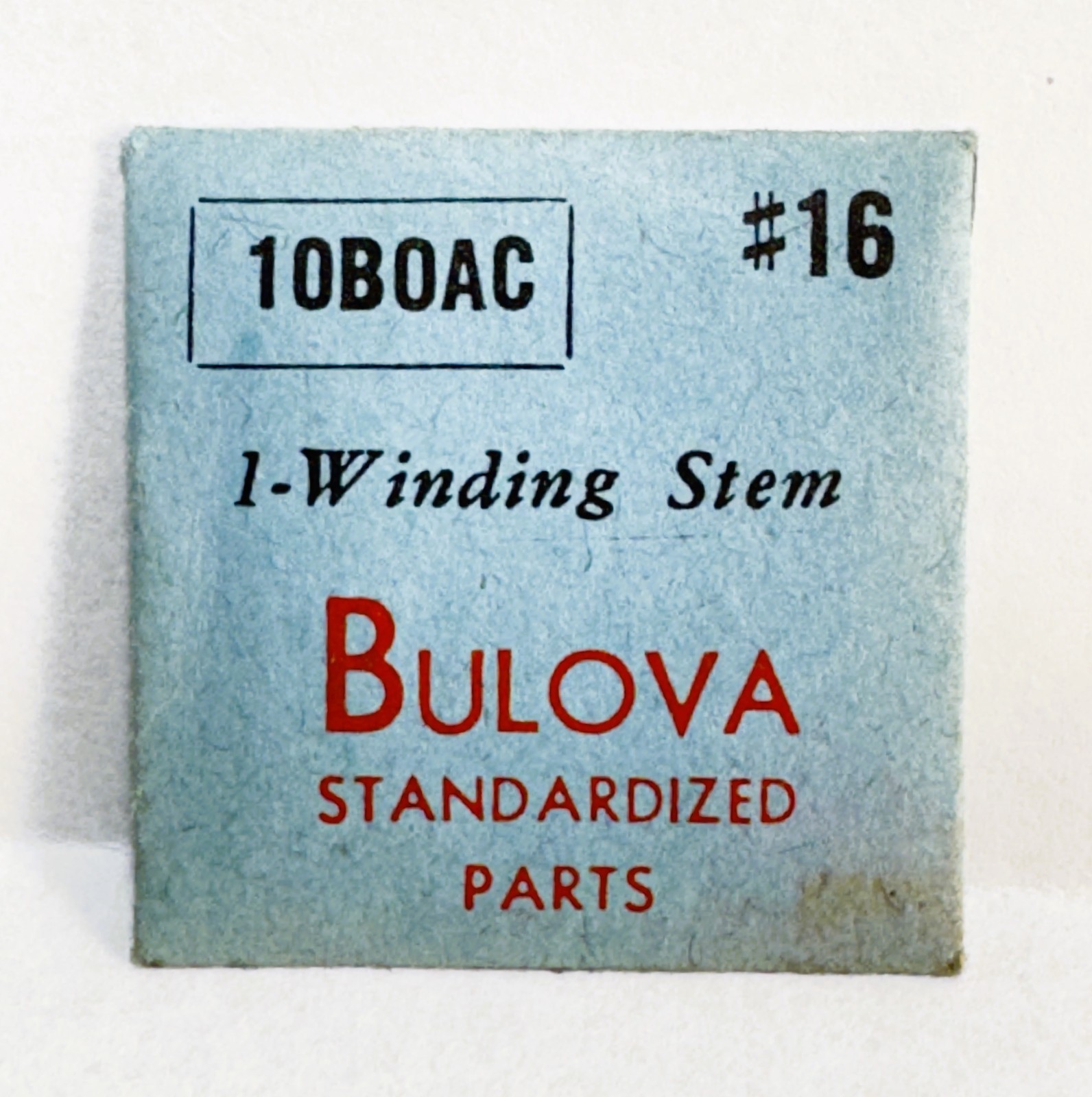 Bulova 10BOAC Winding Stem, NOS Watch Part in Sealed Orig. Pkg