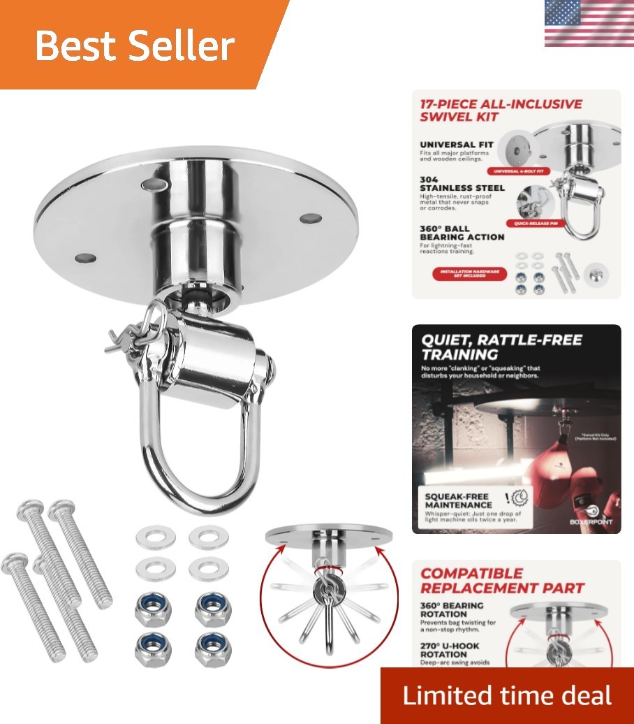 Durable Stainless Steel Speed Bag Swivel with Quick Change Pin - Expert Quality