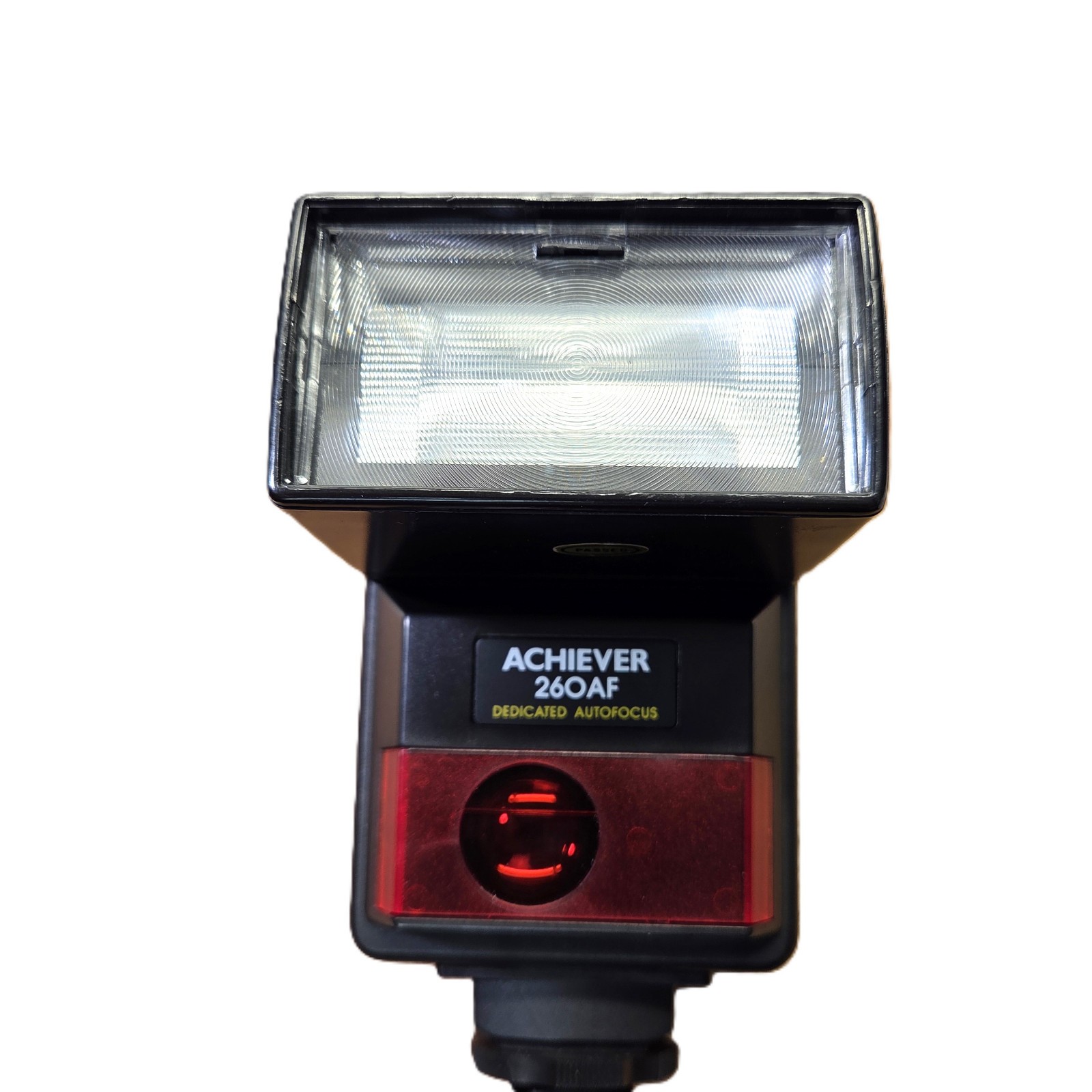 Achiever 260AF Dedicated Autofocus Camera Flash w/ Filters Tilt Bounce Tested