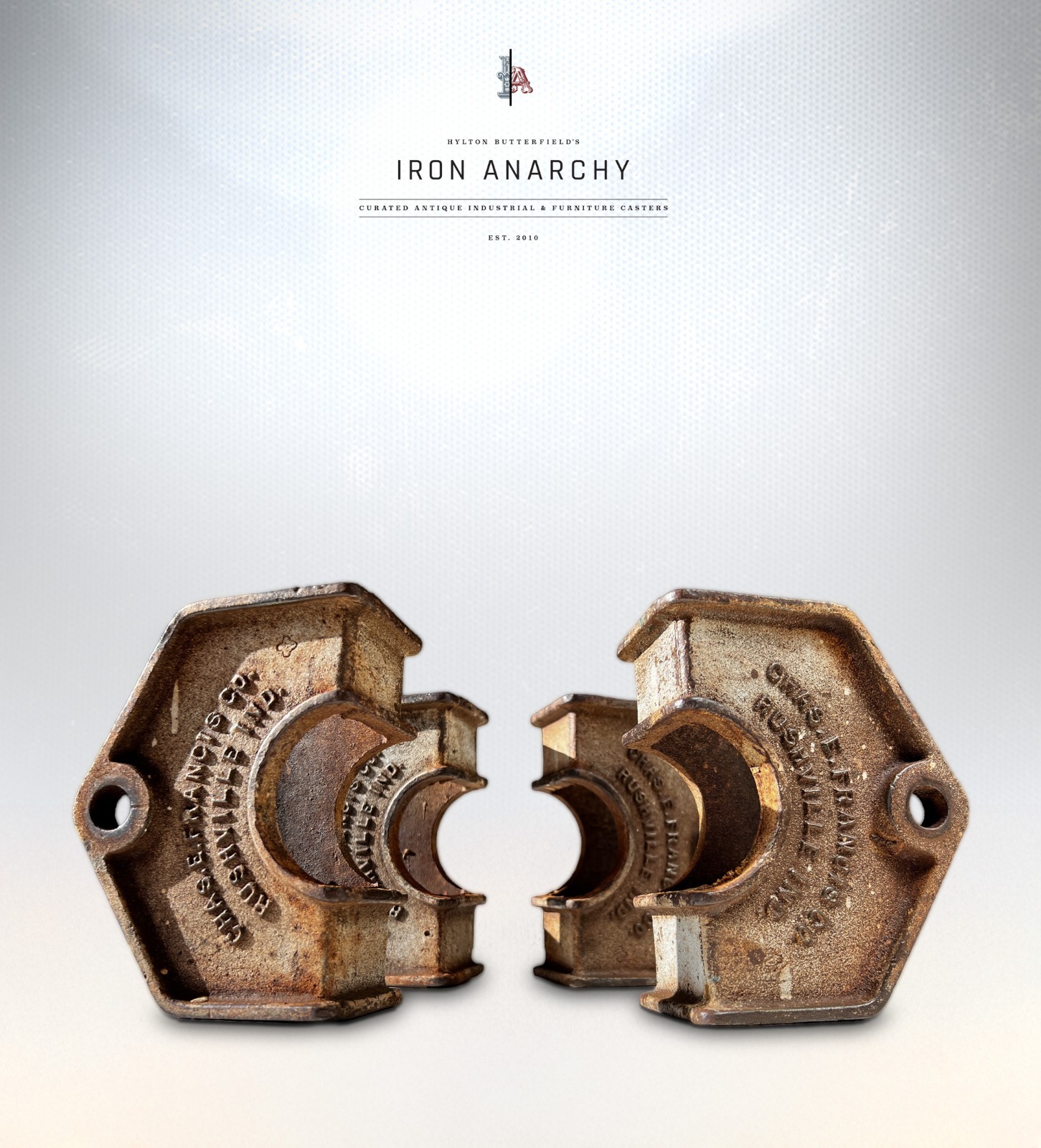 FACTORY CART CORNER STAKE BRACKETS, Vtg Antique Industrial Cast Iron Hardware