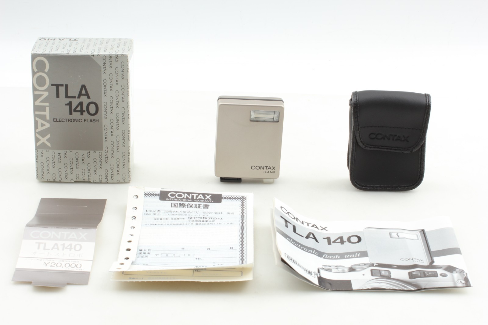 Tested! [TOP MINT in Box] Contax TLA140 Shoe Mount Flash For G1 G2 From JAPAN