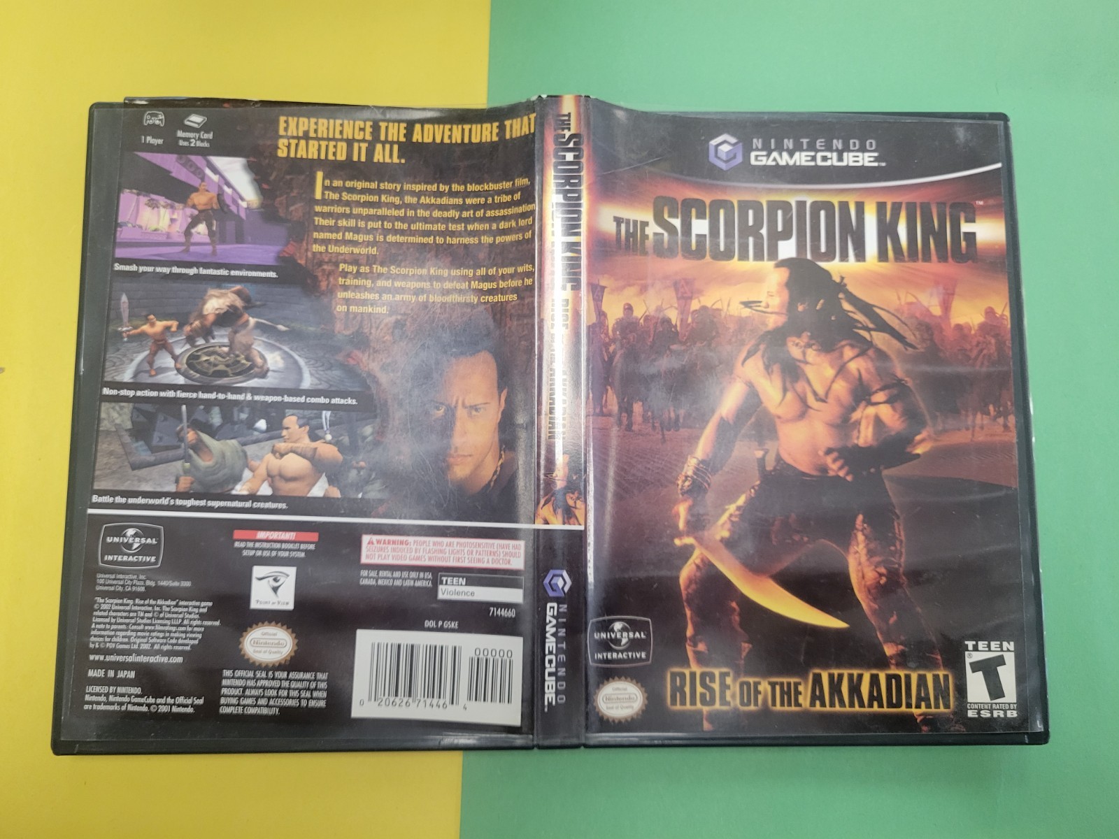 The Scorpion King Rise of the Akkadian Nintendo GameCube Case Only 