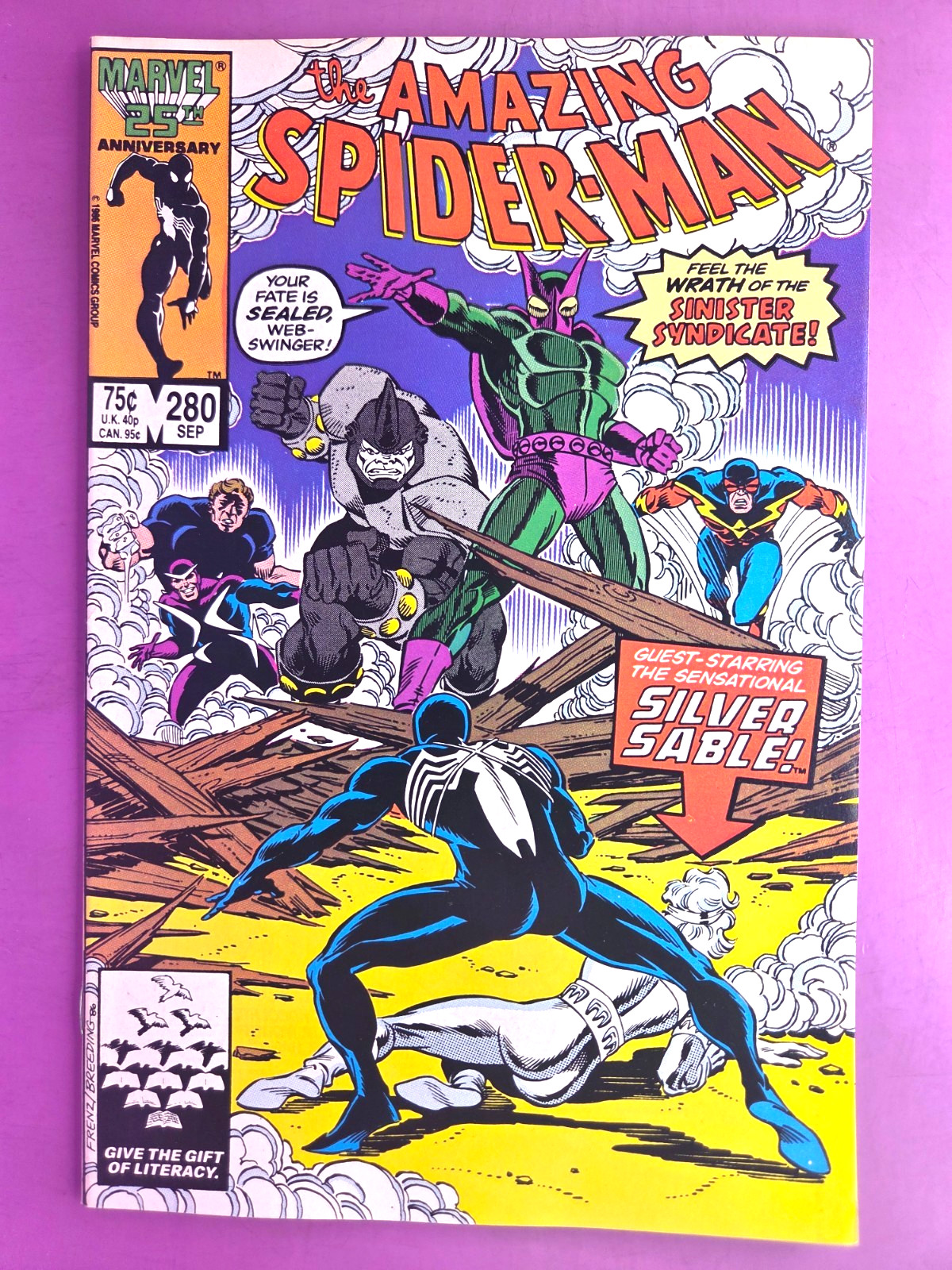 THE AMAZING SPIDER-MAN   #280   FINE  1986   B&B COMBINE SHIPPING