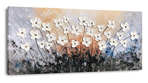  Floral Paintings Canvas Wall Art Living Room Decor 48"L x 24"W Flower Artwork