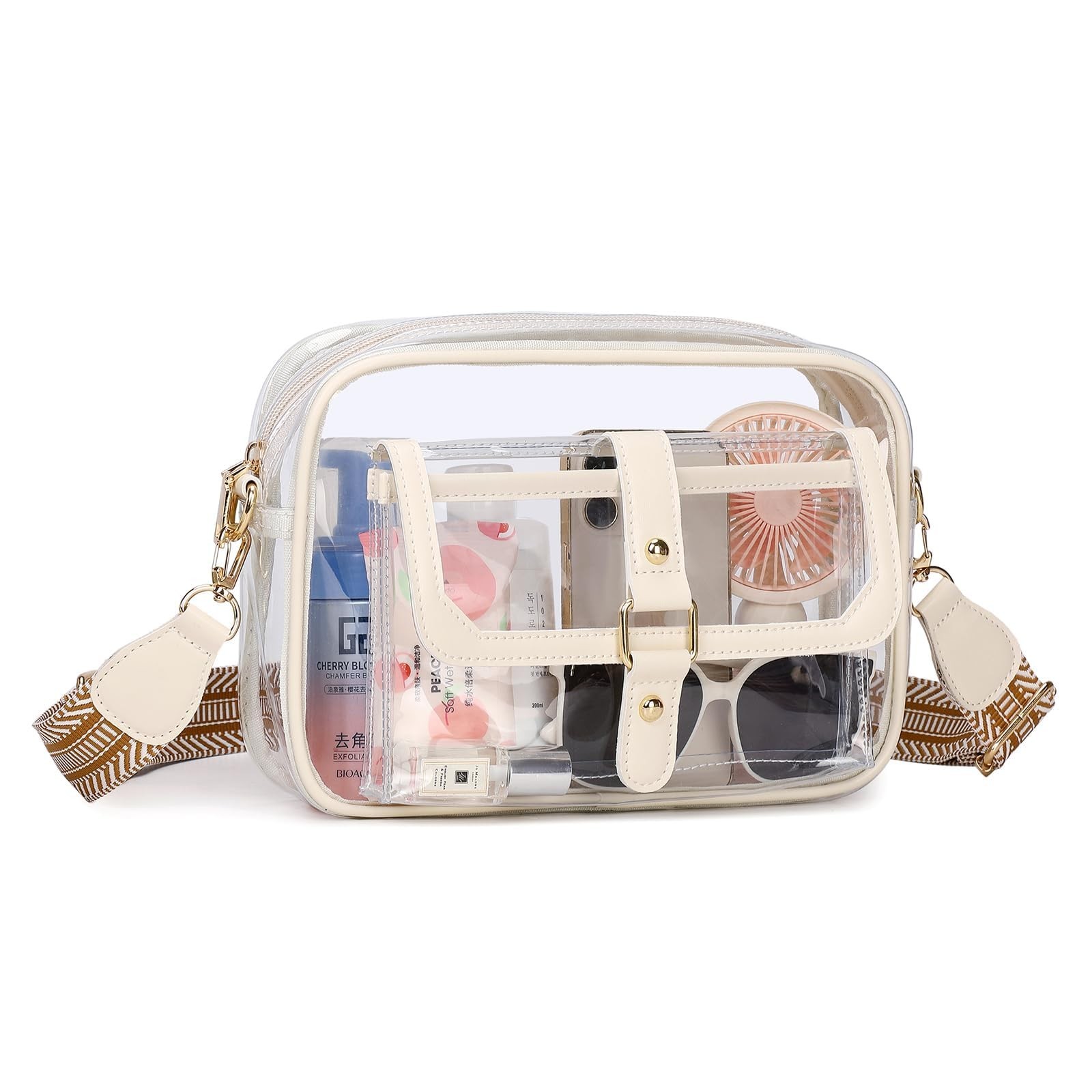 Clear Bag for Stadium Events, Clear Purses for Women, Small Crossbody Purse f...