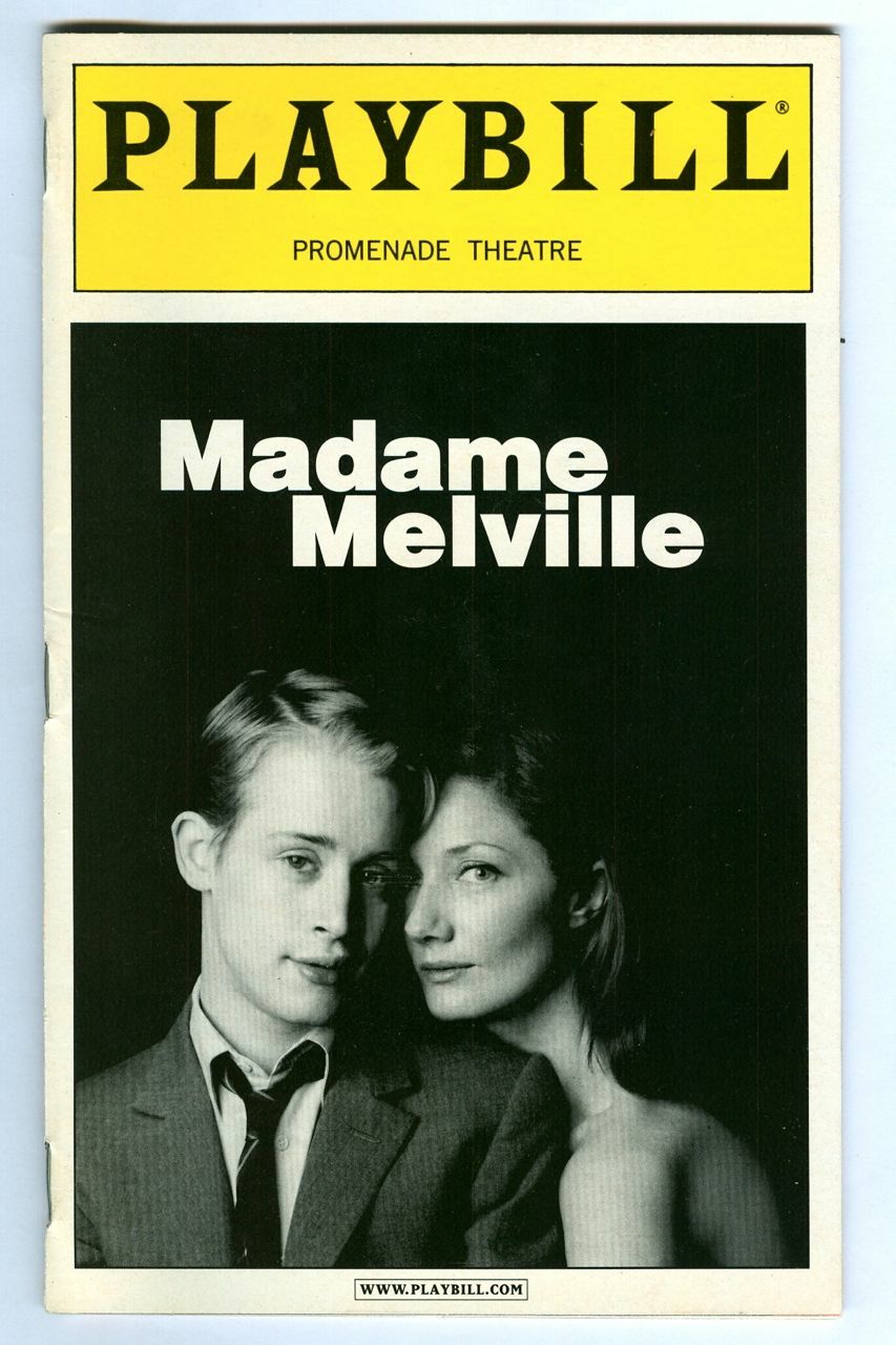 Vintage 2001 MADAME MELVILLE at Promenade Theatre PLAYBILL! Macaulay Culkin!