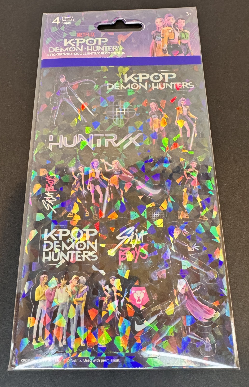 Kpop Demon Hunters Sticker Pack Sandy Lion 4 Pages New Sealed