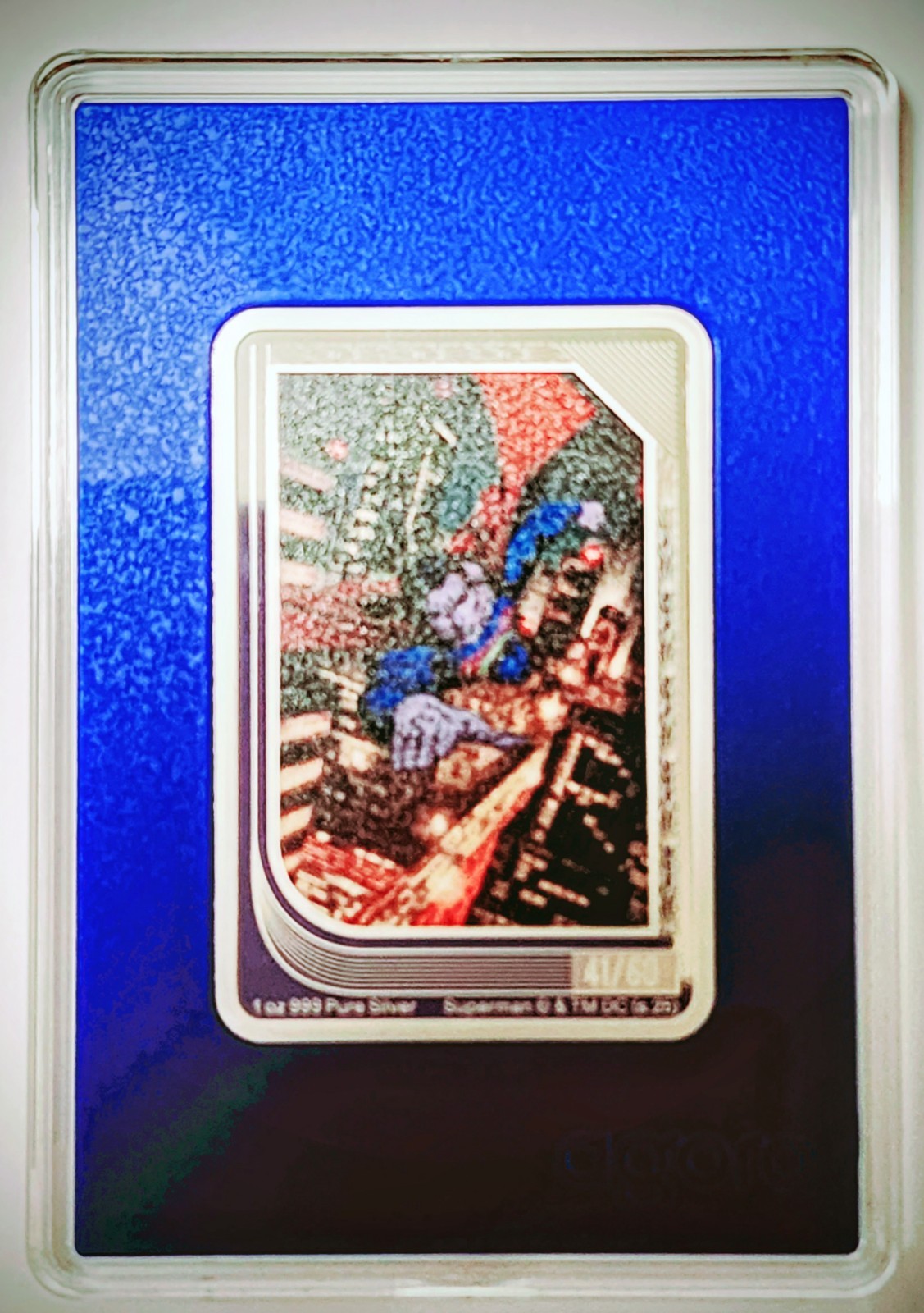 2025 #41/60 - SUPERMAN  - ART OF DC COMICS Trading Coin 1oz Silver SAPPHIRE 🔵