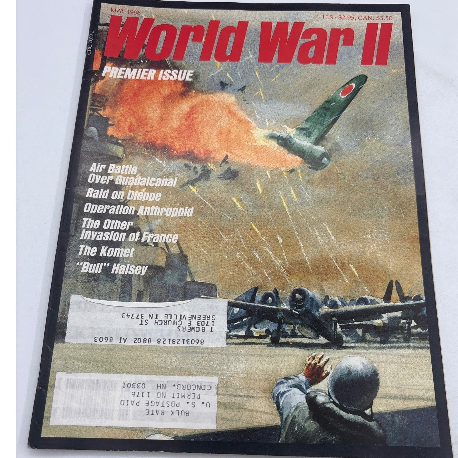 World War II Premier Issue Magazine 1986 First Edition Military History