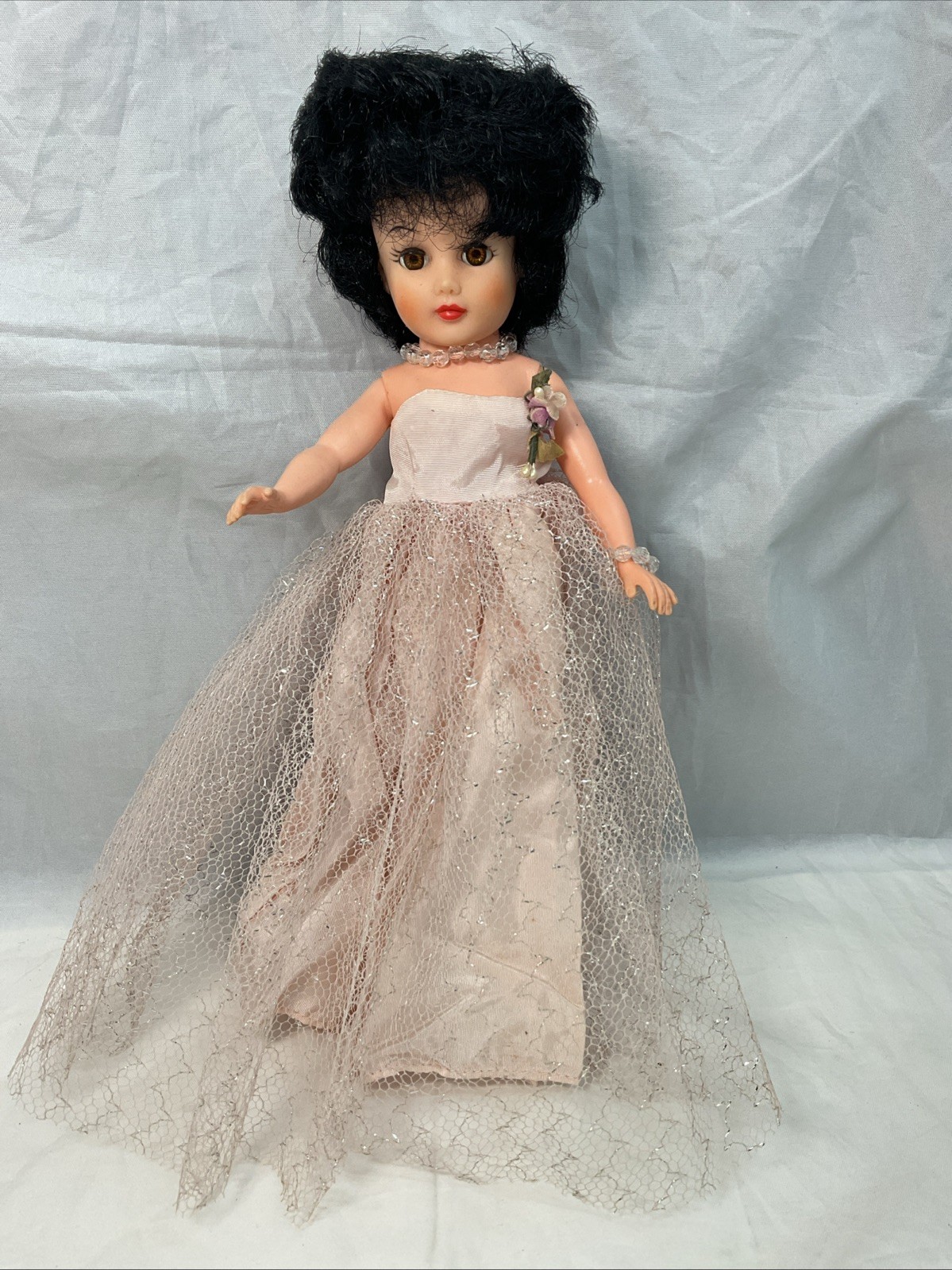 Vintage Uneeda 10” Fashion Doll Tiny Teen Rare Black Hair