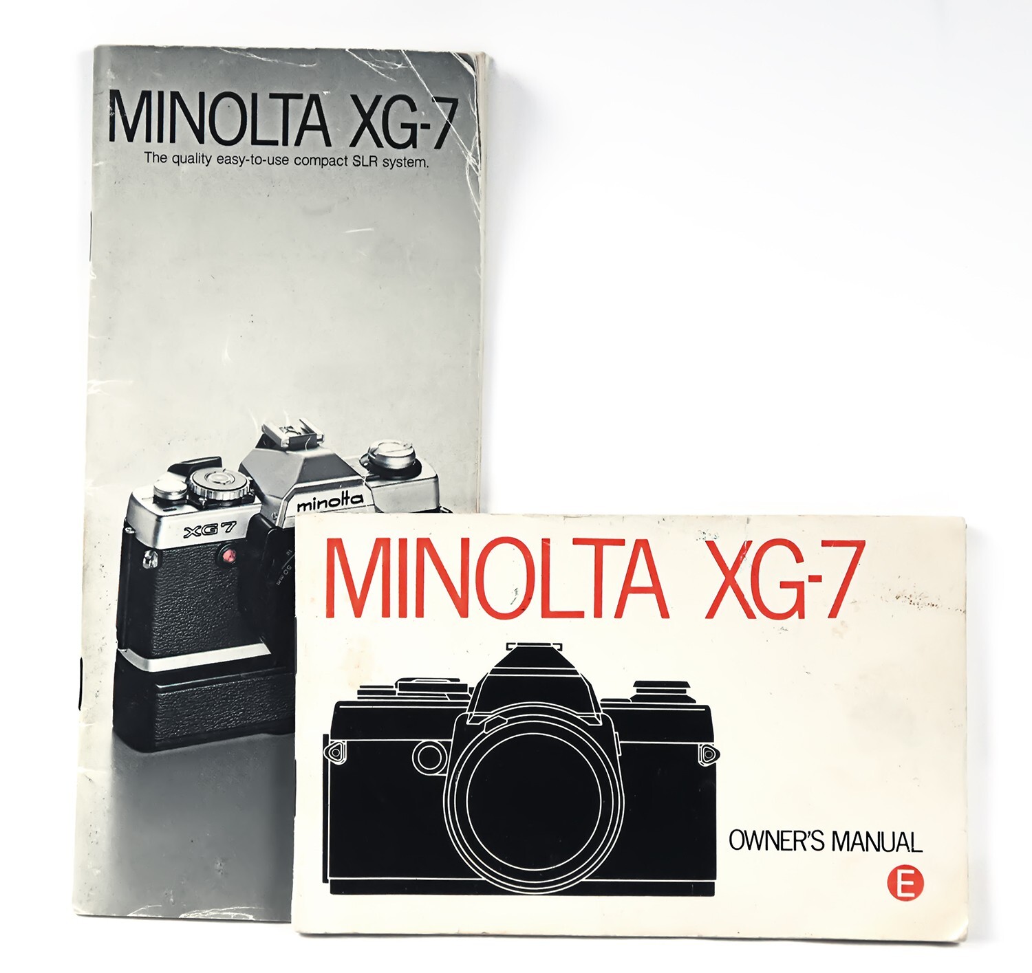 MINOLTA XG-7 Camera Instruction Manual and Booklet Set - M33