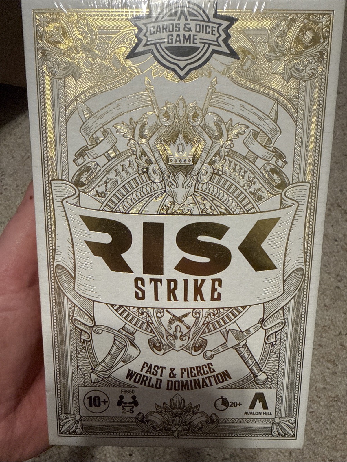 RISK STRIKE Cards & Dice Game  "Fast & Fierce World Domination" NEW