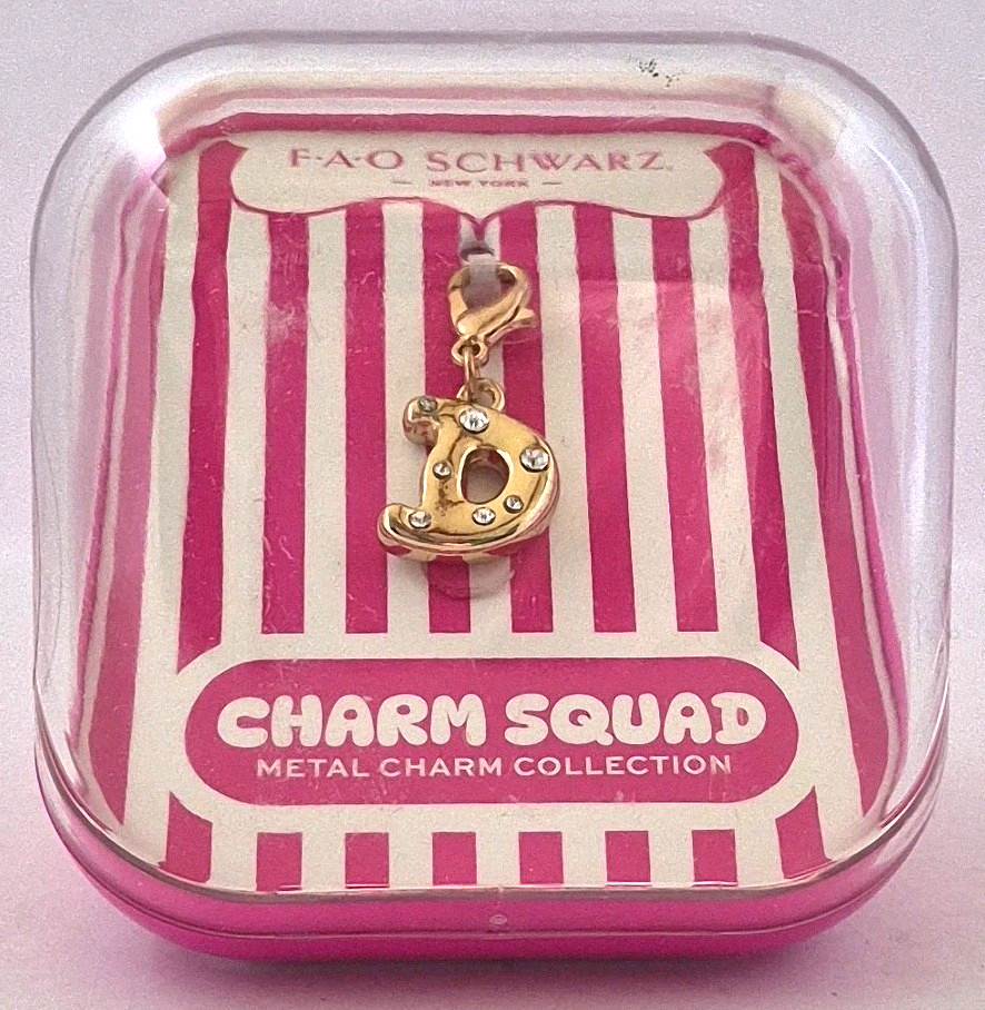 F-A-O Schwarz Charm Squad Metal Charm Collection "Letter D"