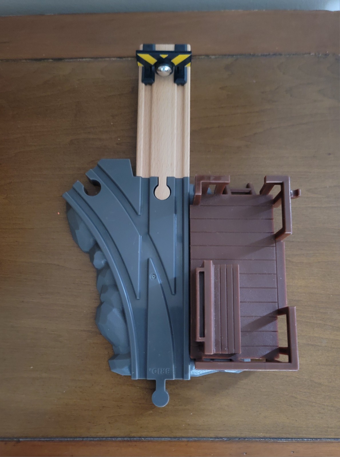 Brio World Wooden Railway Track Switch Junction & Platform & Bumper Stop