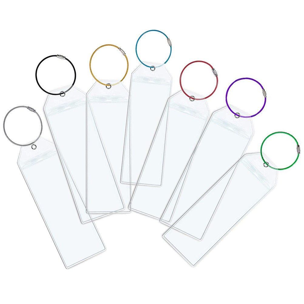  7 Pcs Suitcase Personal Tag Labels Identifiers Safe Luggage Tags for