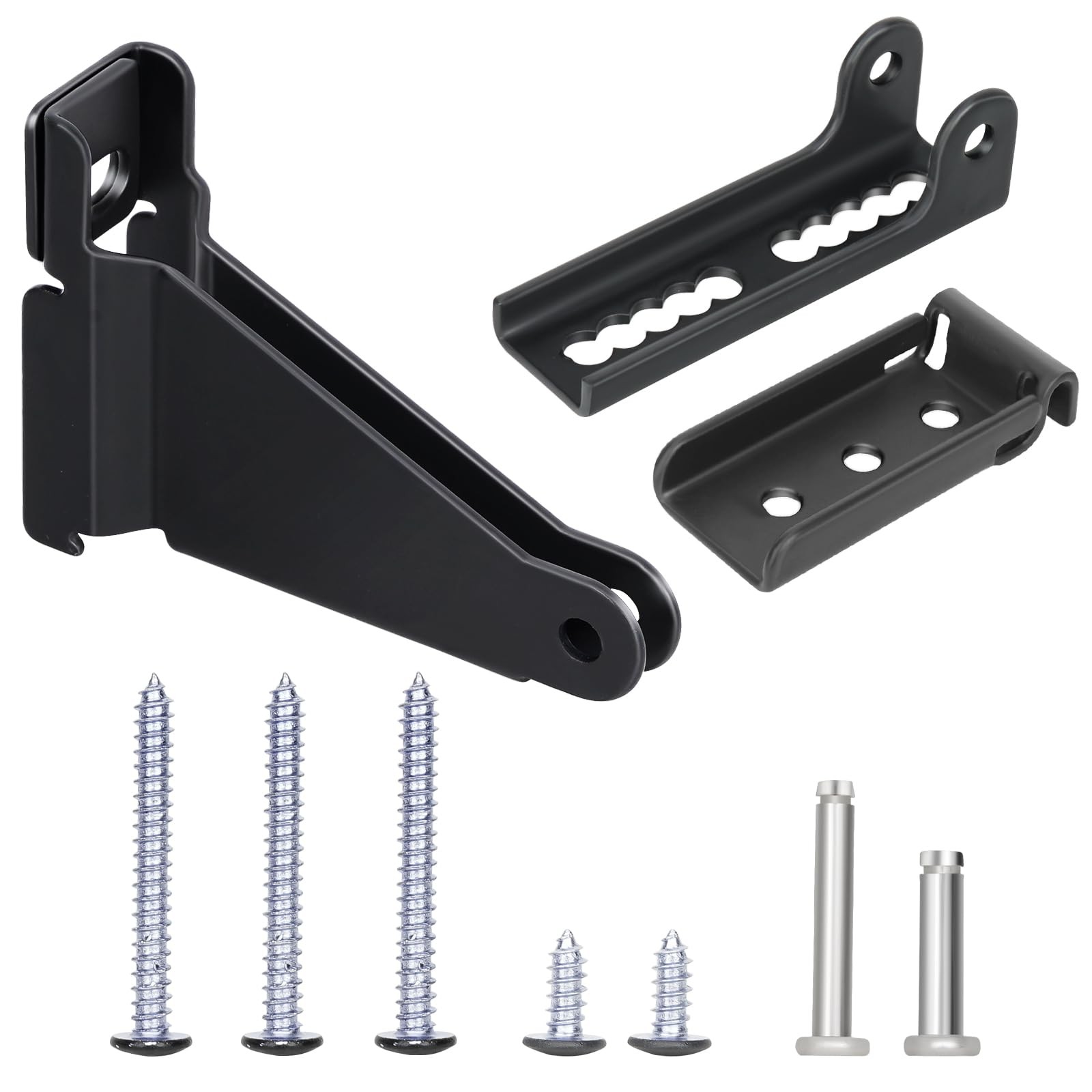 Storm Door Closer Bracket, Reinforced Repair Jamb Bracket White/Black 