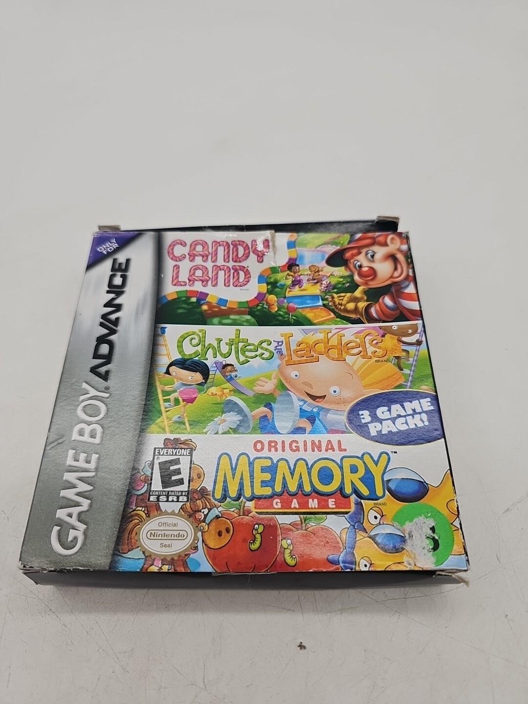  Original Memory Game Boy Advance 3 Game Pack Candyland Memory Chutes Ladder Box