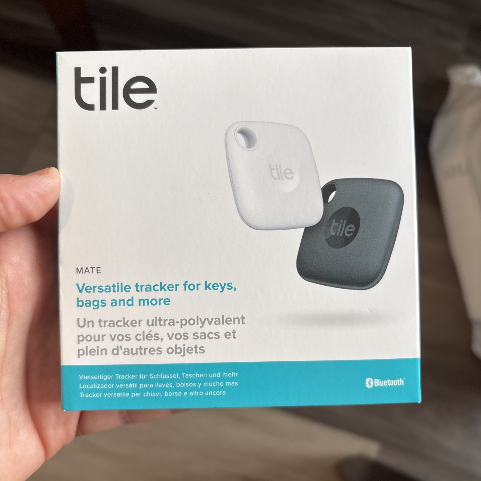 Tile Mate 2-Pack Bluetooth Tracker and Item Locator for Keys, Bags & More NIB