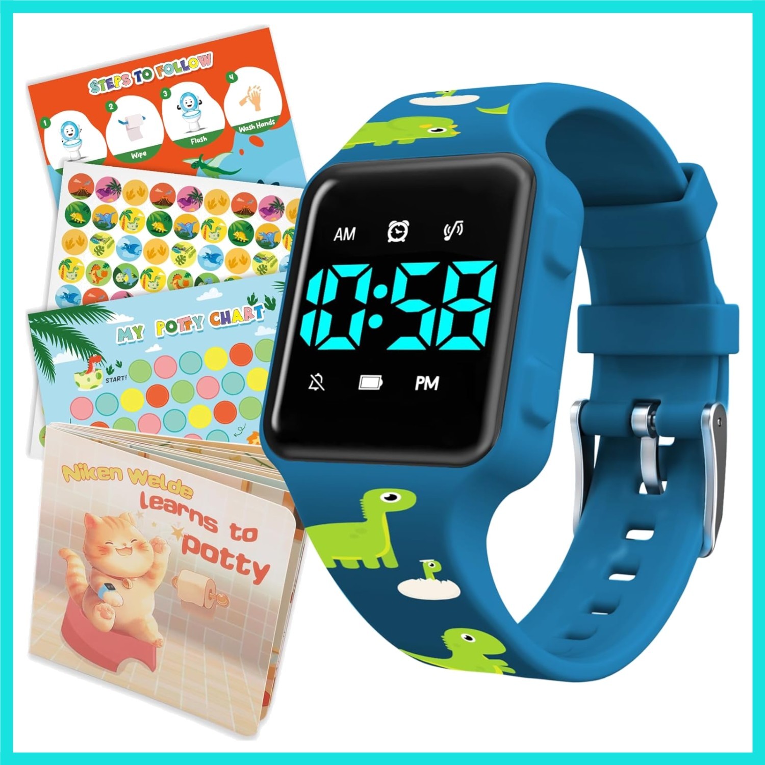 Toddler Potty Training Set – Potty Training Watch with Musical/Vibration Aler...