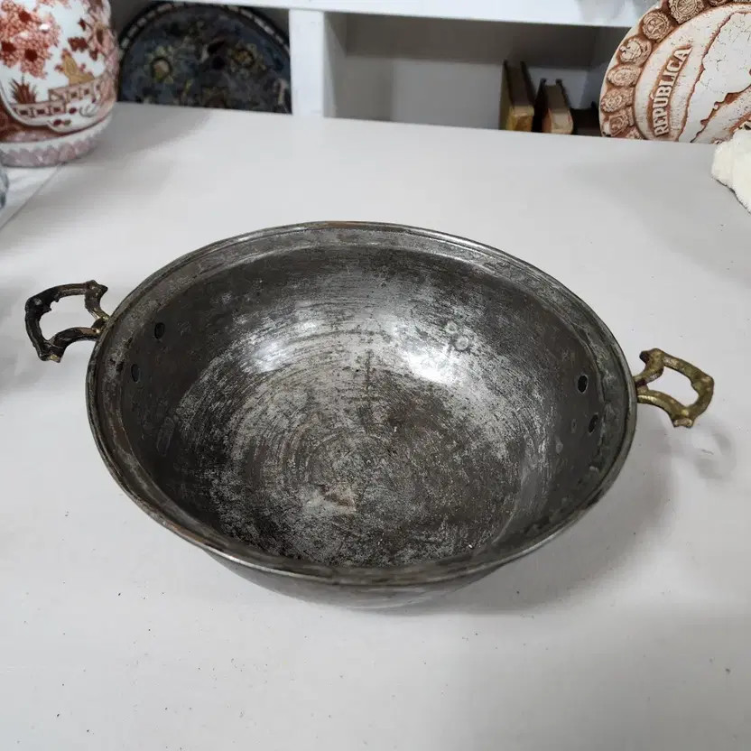 Vintage European Copper Pot 23cm Diameter 29.7cm Length