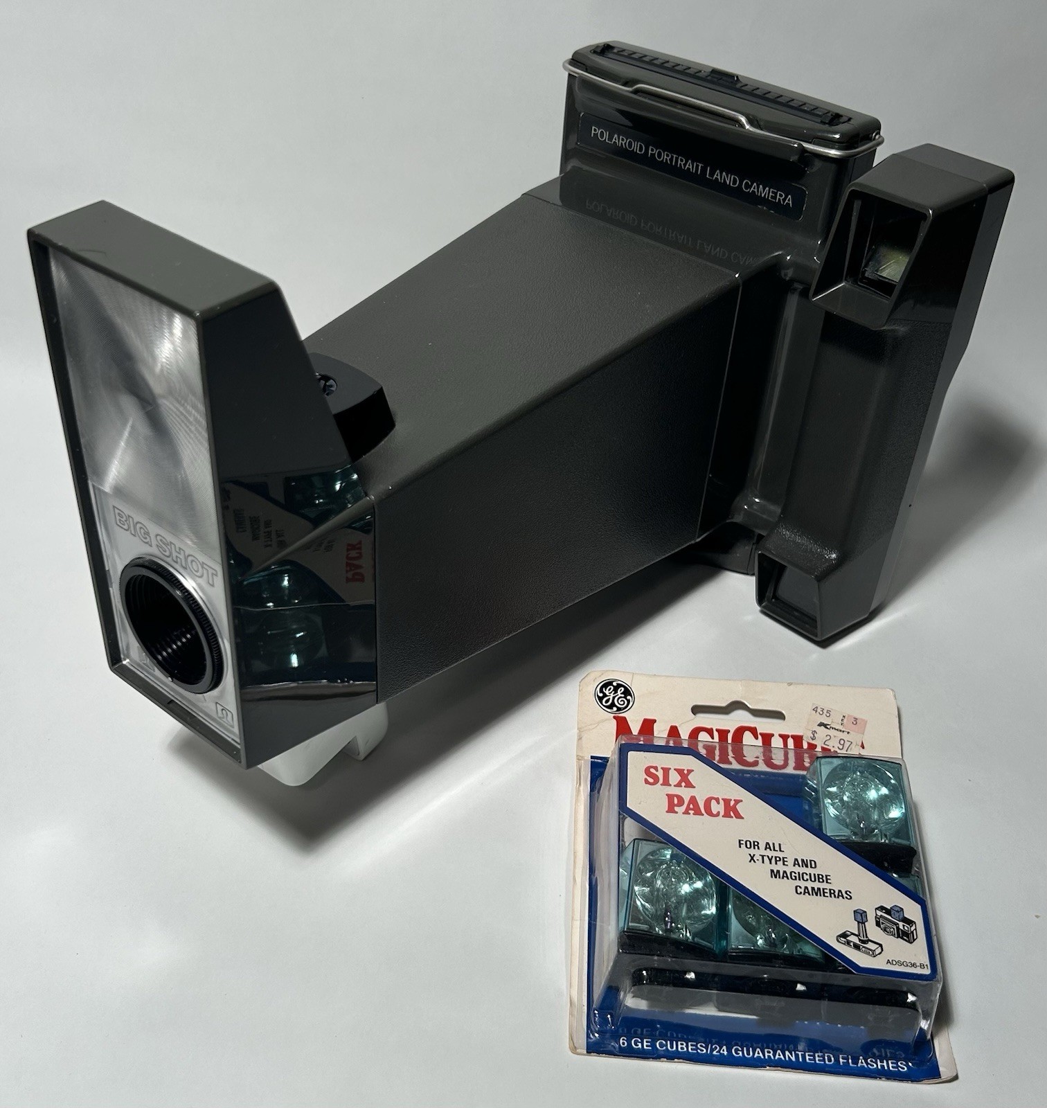 Vintage Polaroid Big Shot Portrait Land Camera Shutter & Timer Works Andy Warhol