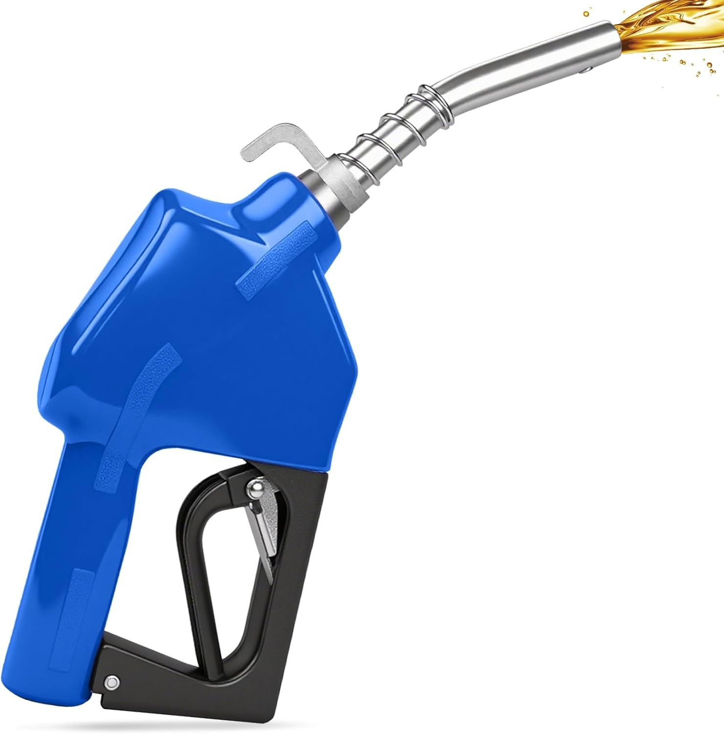 3/4" Inch NPT Automatic Shut-Off Fuel Nozzle with Hook, 13/16" Spout Fuel Nozzle