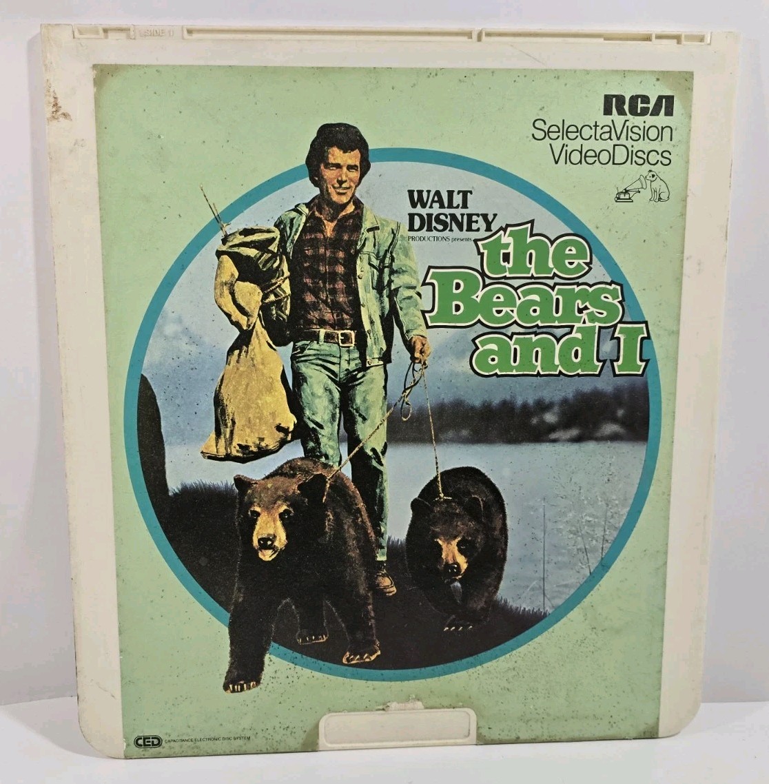 Video Disc "The Bears and I" Walt Disney 1974 Patrick Wayne CED Format