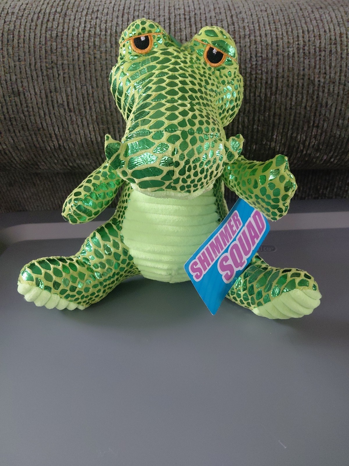 KellyToy Alligator Crocodile Bright Green Shiny Summer Squad 10" SUGARLOAF NWT 