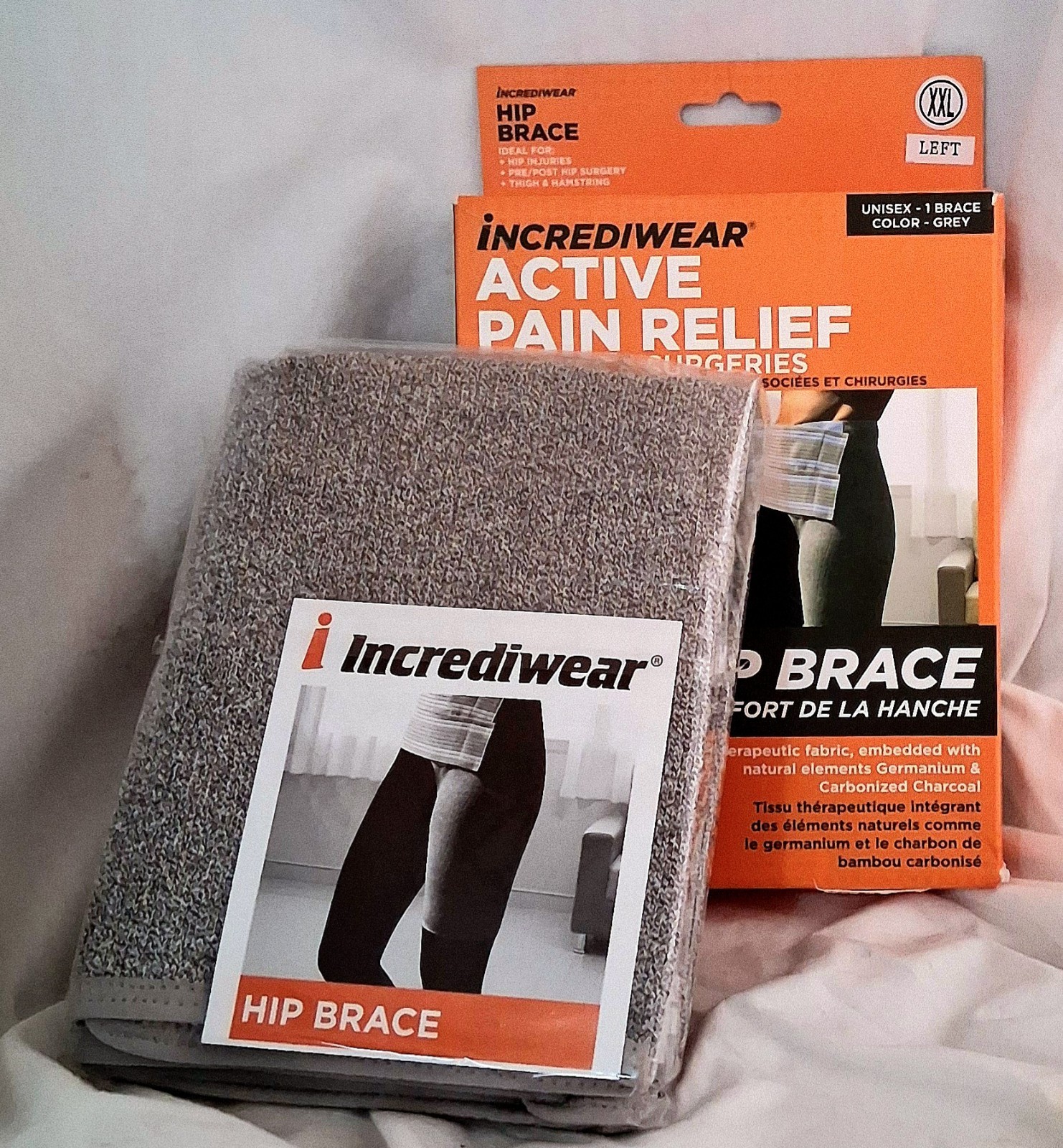 Incredible. Wear Active Pain, Relief, Hip Brace Xxl For Left Hip Color Gray.