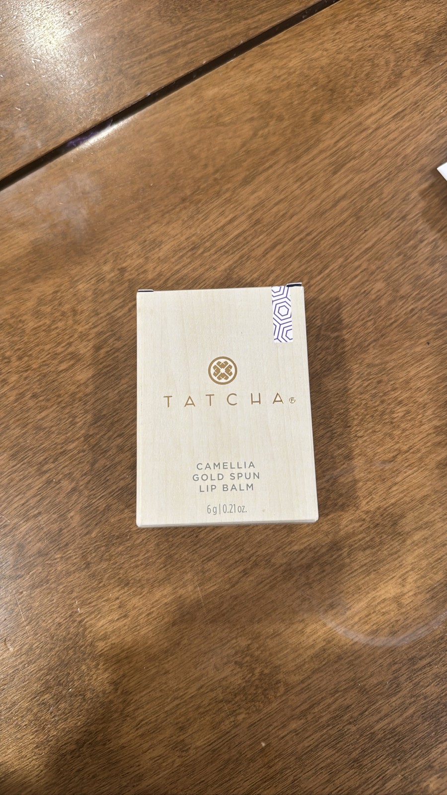 TATCHA Camellia Gold Spun Lip Balm 6g 0.21oz Full Size