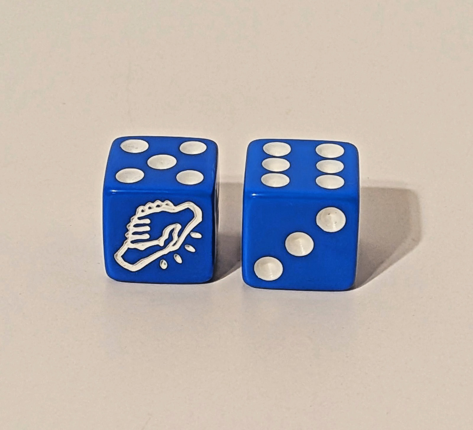 Monopoly Empire Edition Game Replacement Parts Pieces Blue Dice Set Hasbro 2014